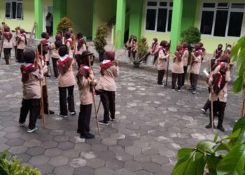 Pramuka MAN 4 Sleman Gelar Persami, Menuju Pribadi yang Berani, Mandiri, dan Berbudi