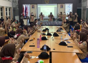 46 Sangker Kemah Khusus Putri Kwarcab Sleman Tahun 2022 Resmi Dikukuhkan
