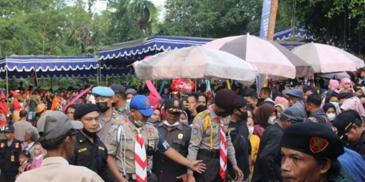 Saka Bhayangkara Seyegan Aktif Terlibat dalam Pengamanan Kirab Budaya Mbah Bergas