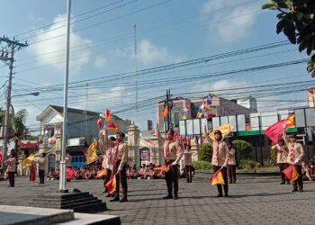 Kwarran Depok Selenggarakan Upacara Hari Pramuka ke-61 di Halaman Kalurahan Condongcatur