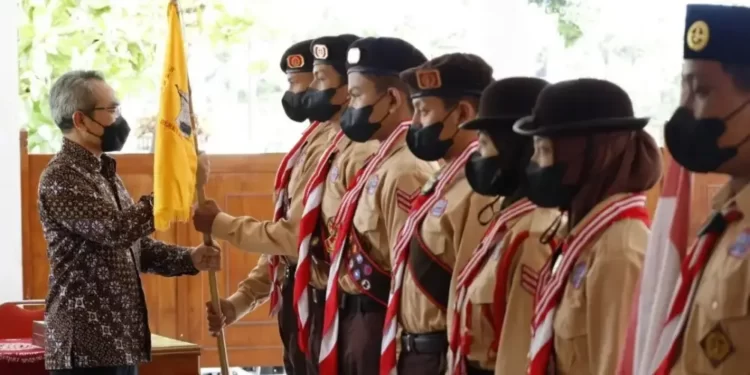 Ini Pesan Kak Abdul Halim Saat Melepas Peserta Jamnas XI 2022 Kontingen Cabang Bantul