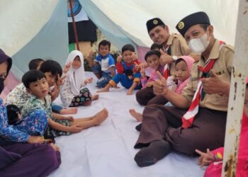 Asyiknya Pengenalan Kepramukaan di TKIT Al Fikr