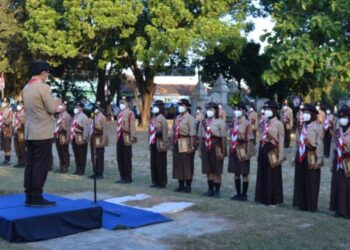 Kukuhkan 102 Pramuka Garuda, Ketua Kwarcab Kota Yogyakarta : Jadikan Pramuka Bagian Nilai-Nilai Kehidupan