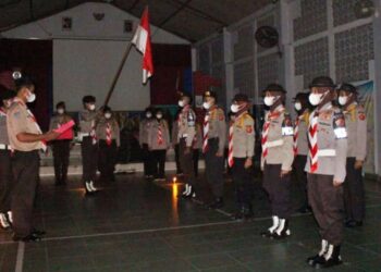 Pamong Saka Bhayangkara Seyegan Kukuhkan Dewan Saka Pergantian Antar Waktu Tahun 2022