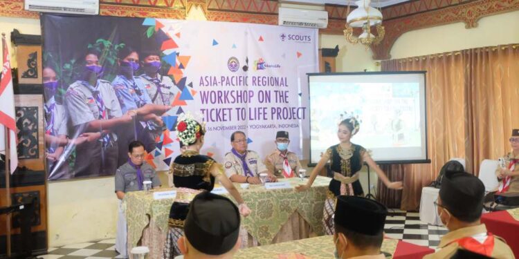 Istimewa, Tari Sekar Pudyastuti Disuguhkan pada Pembukaan APR Workshop On Ticket To Life di Yogyakarta