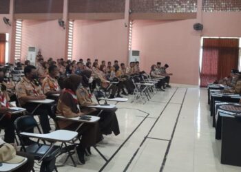 Gudep Pangkalan SMK Negeri 2 Depok Menerima Anjangsana Pramuka SMK Negeri 1 Badegan Ponorogo