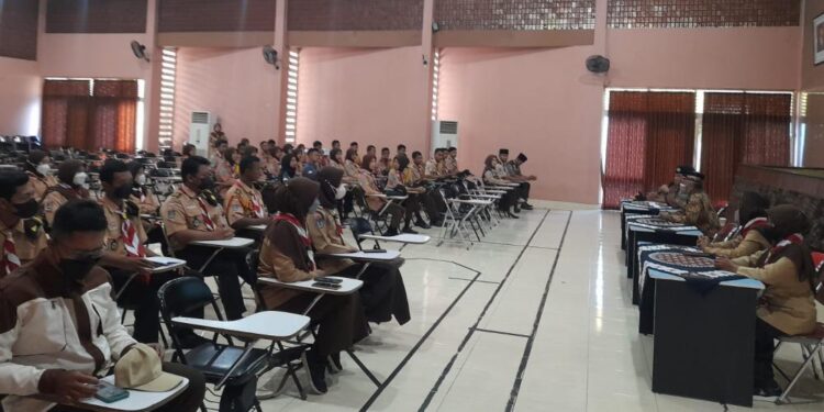 Gudep Pangkalan SMK Negeri 2 Depok Menerima Anjangsana Pramuka SMK Negeri 1 Badegan Ponorogo