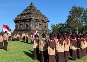 Pramuka UIN Sunan Kalijaga Lantik 34 Anggota Baru Racana di Canji Ijo