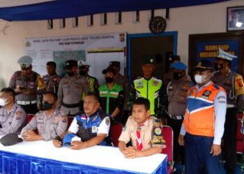 Karya Bakti Nataru 2022, Kwarcab Bantul Terjunkan Anggota Bertugas di Pos Piyungan