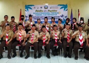 Mabisaka, Pinsaka, Pamong, dan Instruktur Saka Bahari Cabang Gunungkidul Resmi Dilantik