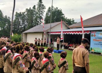 Ketua Kwarcab Kota Yogyakarta Kukuhkan 97 Pramuka Garuda di Pondok Pemuda Ambarbinangun