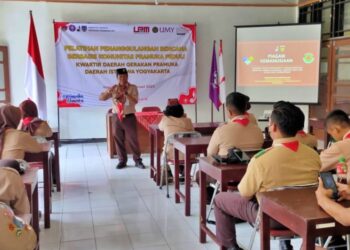 25 Pramuka Peduli Perwakilan Kwarcab se-DIY Ikuti Pelatihan Penanggulangan Bencana
