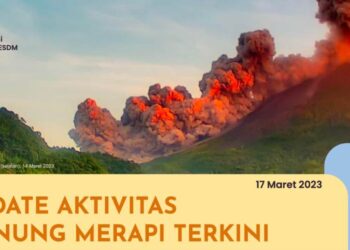 Update Aktivitas Gunung Merapi Terkini dari BPPTKG DIY Badan Geologi Kementerian ESDM – 17 Maret 2023