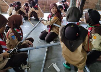 Ratusan Penggalang Ikuti LT-II Tahun 2023 Kwarran Pakem