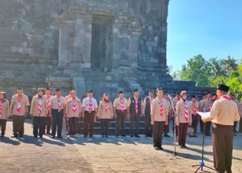 Kwarda DIY Kolaborasi dengan Kwarda Jateng Melaksanakan Pencanangan KBL 2023 di Candi Sojiwan