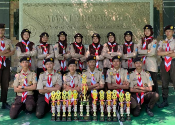 Pramuka MAN 1 Yogyakarta Raih Juara Umum Perkemahan Siswa Madrasah III Tahun 2023