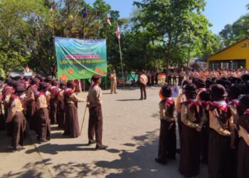 Pramuka SMP Negeri 9 Yogyakarta Selenggarakan Kemah Besar Di Akhir Tahun Ajaran