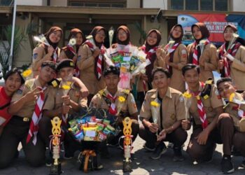 Pramuka MAN 2 Yogyakarta Bawa Pulang Dua Juara di Perkasisma III Tahun 2023