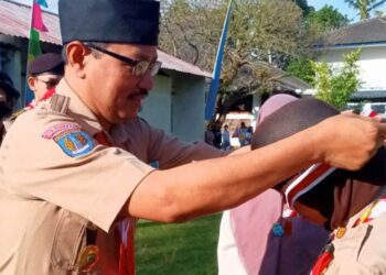 Ketua Kwarcab Kota Yogyakarta Lantik 69 Penggalang Garuda