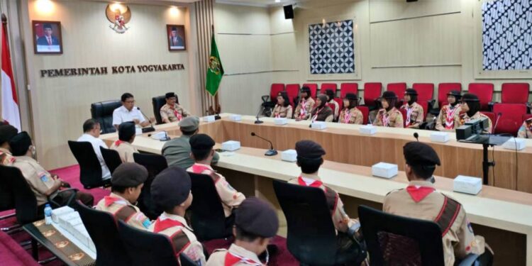 Peserta LT-V Kontingen Kwarda DIY Berpamitan dengan Pj. Walikota Yogyakarta