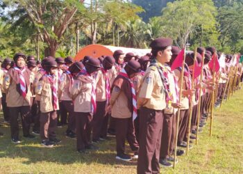 Gudep SMAN 2 Playen Selenggarakan Kemah Bakti Mandala Putratama XIII