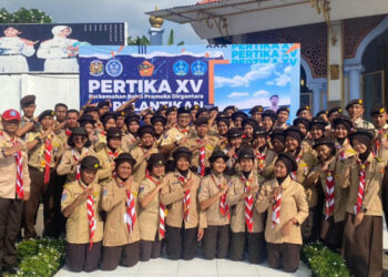 Gudep SMK Penerbangan AAG Selenggarakan Pertika XV dan Pelantikan Saka Dirgantara Lanud Adisutjipto 2023