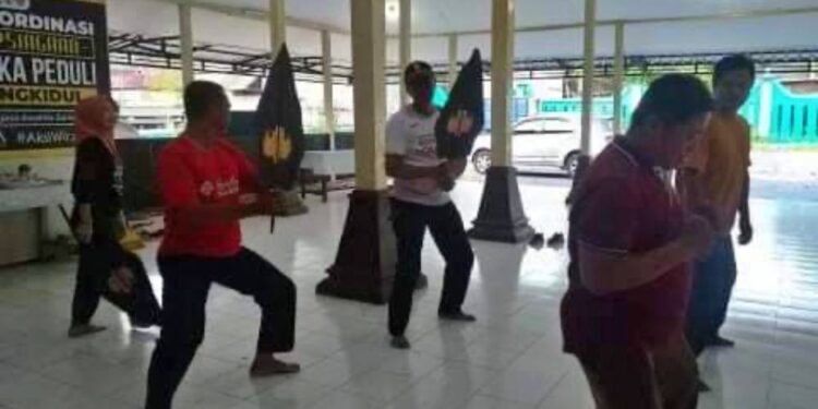 Persiapan Pentas Seni, Peserta KPN 2023 dari Kwarcab Gunungkidul Berlatih Tari