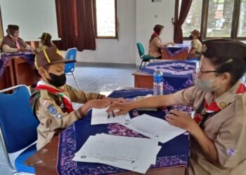 28 Peserta Ikuti Seleksi Pramuka Garuda Kwarran Depok Tahun 2023