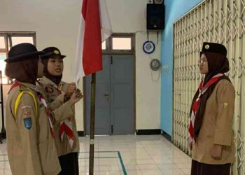 Perdana, Pramuka SMK Negeri 1 Yogyakarta Selenggarakan Pelantikan Penegak Laksana
