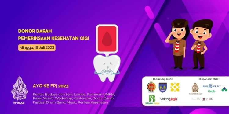 Giat Bakti : Donor Darah dan Pemeriksaan Kesehatan Gigi Gratis ada di Festival Pramuka Jogja 2023