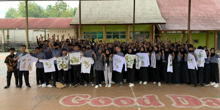 MPLS SMA Negeri 1 Turi Hadirkan Saka Kalpataru Sleman, Asyik Belajar Ecoprint