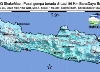 BPBD Bantul Merilis Peta Sebaran Dampak Gempa Bumi 30 Juni 2023