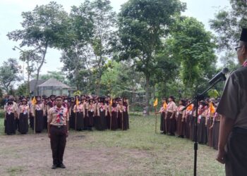 Pramuka SMPN 4 Pakem Gelar LT-I di Buper Lembah Merapi