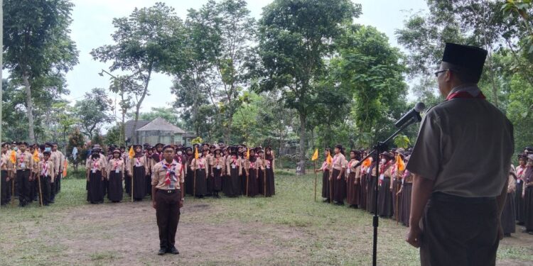 Pramuka SMPN 4 Pakem Gelar LT-I di Buper Lembah Merapi