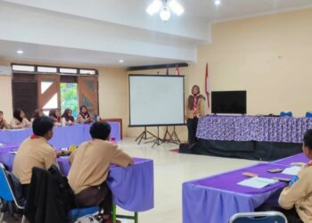 Calon Peserta Rainas XII Tahun 2023 Kwarcab Bantul Semangat dan Antusias Mengikuti Pembekalan