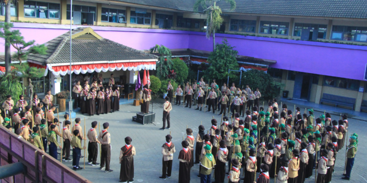SMP Negeri 1 Godean Selenggarakan Penerimaan Anggota Penggalang Tahun 2023