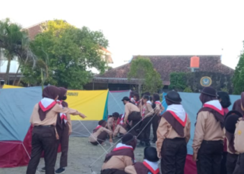SMP Negeri 4 Gamping Selenggarakan Perkemahan Jumat Sabtu
