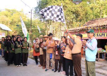 Ratusan Peserta Ikuti Jalan Sehat dan Lomba Dalam Rangka Hari Pramuka ke-62 Kwarcab Sleman