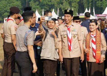 Foto : Kunjungan Presiden Joko Widodo ke Rainas XII di Cibubur