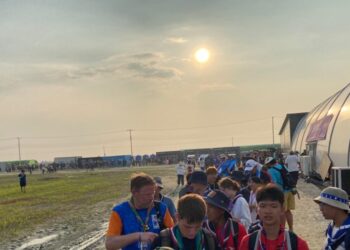 Mengantri di Area Jambore Dunia ke-25 Jadi Waktu yang Berharga untuk Menjalin Relasi Antar Partisipan