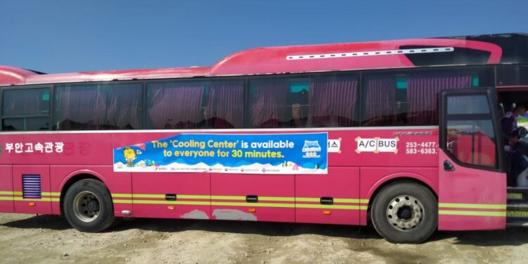 Cooling Bus dan Truk Penyemprot Jalan, Sarana yang Disiapkan Panitia untuk Mengurangi Panas di Area Jambore Dunia ke-25