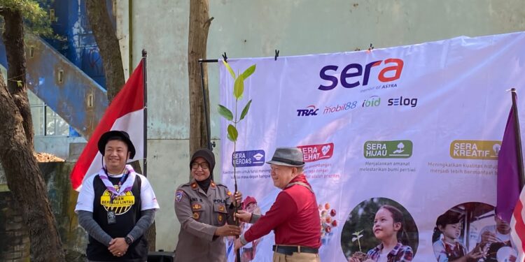 Saka Bhayangkara Kota Yogyakarta Tanam Mangrove di Laguna Pengklik Pantai Samas