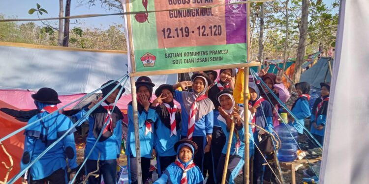 SDIT Dian Insani Semin Ikuti Jambore Ranting di Buper Sapta Arga Gunungkidul