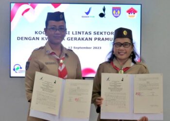 Kwarda DIY dan BBPOM Yogyakarta Tandatangani Perjanjian Kerja Sama Pemberdayaan Gerakan Pramuka di Bidang Keamanan serta Mutu Obat dan Makanan