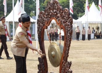 Ditandai dengan Pemukulan Gong, Wamenkes Buka Pertinas SBH ke-6 Tahun 2023 di Buperta Cibubur