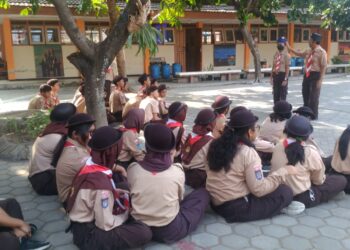 Hari Terakhir Bimtek Penerapan SPAB di Gugusdepan, Peserta Melaksanakan Praktik Fasilitasi Gudep Aman Bencana
