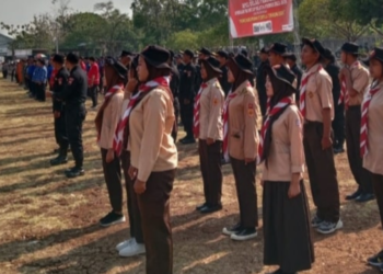 Personil Saka Bhayangkara Gunungkidul Ikuti Upacara Gelar Pasukan Operasi Mantab Brata 2023