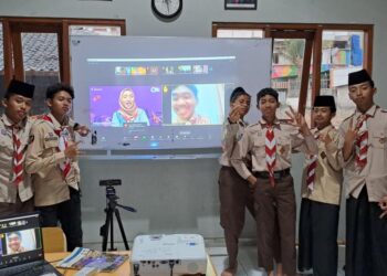 Pramuka Penggalang MTs Afkaaruna Ikuti JOTA-JOTI 2023
