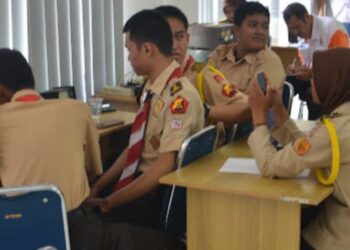 Puluhan Peserta Ikut Berpartisipasi pada Kegiatan JOTA-JOTI 2023 Kwarda DIY