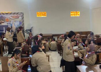 JOTA-JOTI 2023 di SMK Negeri 1 Yogyakarta Diikuti Puluhan Peserta